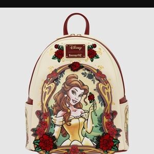 Loungefly Belle Floral Mini Backpack